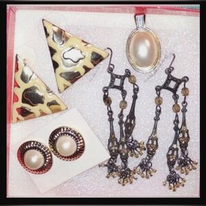 Lot of 3 Pierced Earrings + Freebie